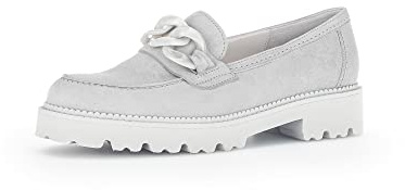Gabor Damen Slipper, Frauen Halbschuhe,Mokassins,Slip-ons,Slides,Schlupfschuhe,schluepfschuhe,Loafer,lightgrey (Uni),38 EU / 5 UK