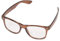 Miobo Sonnenbrillen Party Brillen 1980 style Retro Atzen Nerdbrille Hornbrille Sonnenbrille oder Klarglas Schwarz (Braun Klarglas)