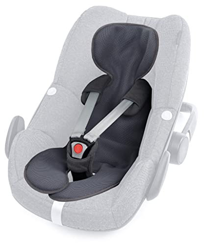 Liebes von priebes Coolair 2in1 Sitzauflage Babyschale Reboarder Gruppe 0 I Schonbezug 2 seitig verwendbar Meshstoff & Baumwollstoff I Sitzeinlage waschbar & atmungsaktiv I Sitzverkleinerer