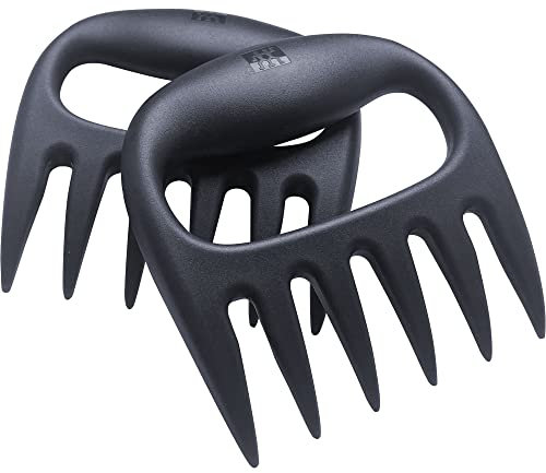 ZWILLING BBQ+ Meat Claws, 2-pc, Efficiently Shred Cooked Meats, Dishwasher Safe, Claws Clip Together for Easy Storage, Black