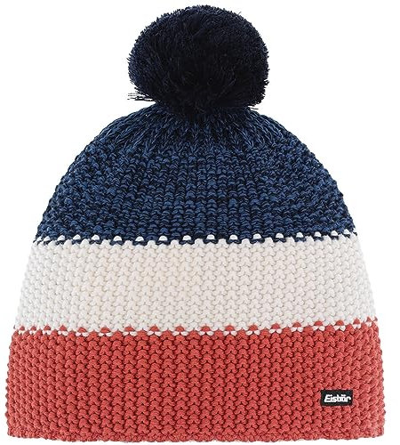 Eisbär Herren Bommelmütze Star Pompon Dusty Clay-Milk-h.cobaltmele Einheitsgröße