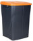 Cubo de basura naranja para reciclar residuos orgánicos | Capacidad de 15, 25 o 45 litros | Tres Medidas (45 L)