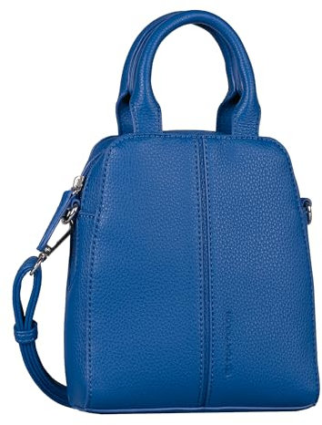 TOM TAILOR Dorine Damen Shopper Umhängetasche Reißverschluss Klein Blau