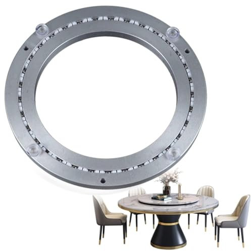 NILZA Esstisch Drehlager Drehbeschlag Drehplatte Aluminiumlegierung Drehteller Rotierende Lager 20cm 40cm 60cm 80cm 100cm, Runder Kugellager Kugelgelagert Für Fernsehtisch (Size : 200mm(8in))