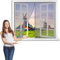 katzengitter balkonFenster, 150 x 100 cm Verdickte Katzenschutzgitter für Wohnzimmer, Schlafzimmer, Küche, Terrasse, Hund Katze Gittertür mit Reißverschluss… 【Grau】