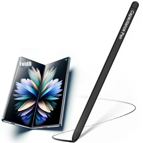 BAILI Z Fold6 Slim S Pen Remplacement pour Z Fold6 S Pen, Stylet pour Samsung Fold6 Slim Pen Fold Edition, stylos compatibles avec Samsung Galaxy Z Fold 6-Noir