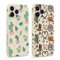Pnakqil 2 Pezzi Cover per Apple iPhone 13 Pro Max 6,7, Cactus Fiore Lindo Patrón Custodia Motivo Aesthetic Disegno Morbida Silicone Cellulare Protection Case per Donne, 16