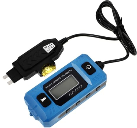 SOLUSTRE Kfz-Sicherungsprüfer Digitaler Stromtester Elektrisches Messgerät Ampere Messgerät Für Auto Fehlerdiagnose Batteriefrei Kompakt 3.74X1.57X0.87In