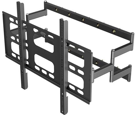 unho Soporte de Pared Extensible para TV: Soporte Pared para Pantallas de 55 a 100 Pulgadas Carga hasta 120 kg con Doble Brazo Inclinable y Giratorio, MAX. VESA 800 x 600 mm