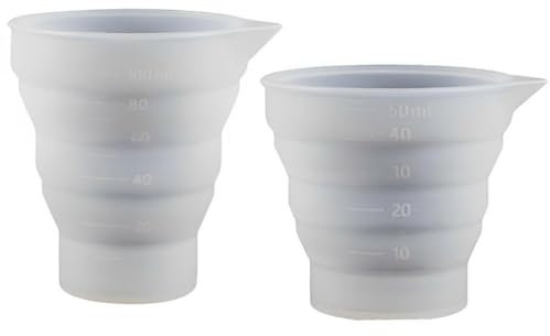 2Pcs Dosing Ball for Liquid Detergent Foldble Silicone Laundry Dosing Ball Laundry Liquid Dosing Measuring Cups Suitable for liquid detergent, detergent dispenser, dosing ball DIY Epoxy Resin Projects
