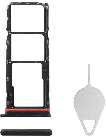 BESJMYT for Samsung Galaxy A05 Sim Card Tray Replacement (Single SIM Version) Black Card Tray Slot Holder Bracket Adapter with Needle Ejector for A05 SM-A055F