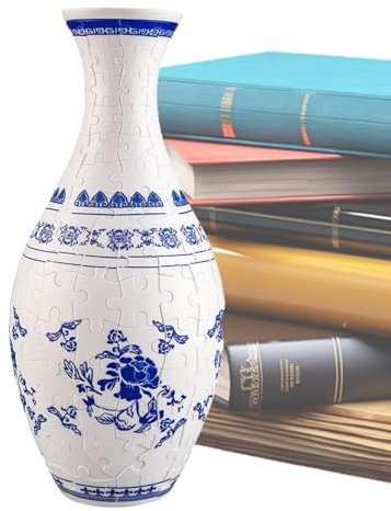 Puzzle Flower Pot, Flower Vase for Housewarming, Creative Vase Puzzle, Decorative Jigsaw Planter, Puzzle Vase for Garden Decor, Modern Vase Puzzle, Flower Vase Puzzle for Home Indoor