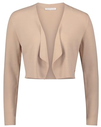 Betty & Co Damen Feinstrickjacke ohne Verschluss 44, Hellbraun