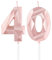 Rose Gold 40 Geburtstag Kerzen, 3D Nummer 40 Kerze für Kuchen, Frauen 40 Geburtstag Dekorationen, Roségold 40 Kerze Kuchen Topper für Mädchen Frauen Haar ihn Geburtstagsfeier Hochzeit