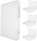 WHAMVOX 4pcs A5 Portable File Storage Box Set Plastic Organizer for Documents Scrapbook Paper Magazines and Office Supplies Ideal for School and Home Use