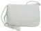 JENNIFER JONES - Kleine Damen Umhängetasche - Brauttasche - Schultertasche mit vielen Fächern (Abendtasche, Weiß)