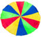 Vocdikficy 5 Meter Langes Fallschirmspiel für Kinder, Regenbogen-Stoffspiel, Partymatte mit Griffen, Spieldecke für Kinder im Freien