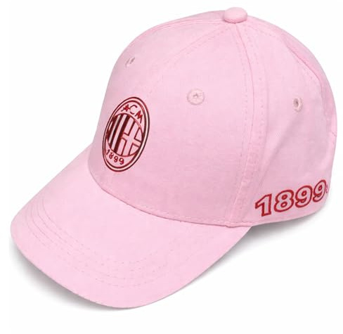 AC Milan Cappello Ufficiale Modello Baseball con Visiera Curva e Regolabile