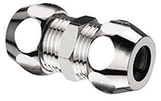 Schell Quetschverschraubung | Quetschüberwurf | Für Kupfer-Rohre 8 mm | Anschluss von Armaturen | Messing | Chrom