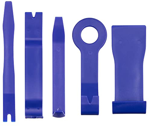Jazooli 5 Piece Trim Remover Tool Car Van Motorhome Vehicle Dashboard Auto Pry Door Plastic Interior Panel Fastener Clip Dash Installation Removal Universal Kit Set
