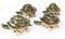 KT Feng Shui Design 4 Stück Keramikfigur Schildkröte 7,6 cm grün Mini Wackelkopf Schildkröte Figur für Langlebigkeit für Zuhause, Büro, Auto Armaturenbrett Dekor (4F15103)