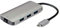 ROLINE - Conversor USB Tipo C a Gigabit Ethernet + concentrador Triple para conectar su MacBook, Ultrabook, portátil/portátil con Interfaz USB-C a una Red Gigabit Ethernet