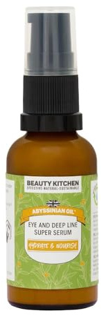 Beauty Kitchen - Hydrating Abyssinian Oil Super Serum for Eye & Deep Lines 30ml - Anti Aging Eye& Anti-Wrinkle Serum - Targets Deep Lines & Wrinkles - Vegan/Cruelty Free