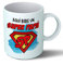 Planetacase - Taza Super Papa Personalizada - Regalo Original para Papas - Taza Desayuno Café 330 mL - Apta Microondas y Lavavajillas - Cerámica, Taza Papa