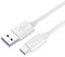 PremiumCord, cavo di ricarica rapida, USB-C 1 m, ricarica super veloce 5A, USB 3.1 tipo C maschio a USB 2.0 maschio, ricarica rapida e cavo dati adatto per dispositivi di tipo C, bianco, 1 m