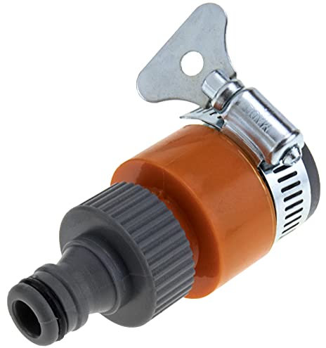 PrimeMatik - Adaptador para Grifo sin Rosca con Abrazadera y Enchufe rápido