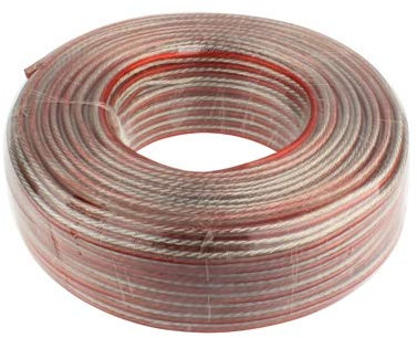 MDYH GBKT AYD 100m 12AWG RVB Flexible Audio Speaker Cable, Outside Diameter: 4.2 x 8.4mm