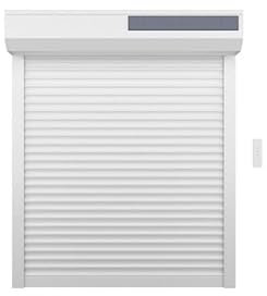 Volet Roulant Solaire H170 cm x L150 cm en Alu Blanc