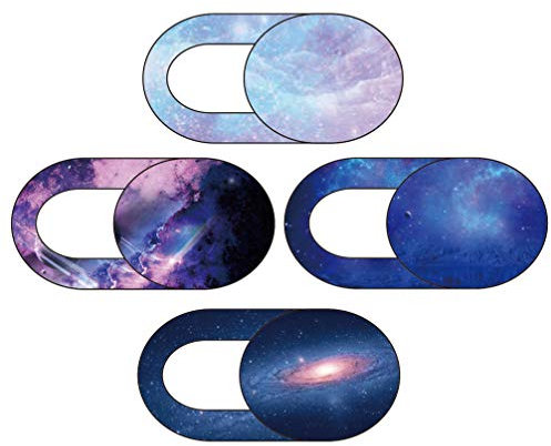 SOLUSTRE 4Pcs Computer Webcam Abdeckung Sternenhimmel Muster Folie Ultradünne Abdeckung Aufkleber Datenschutz Abdeckung für Laptop Handy Tablet Anti Spion Privatsphäre