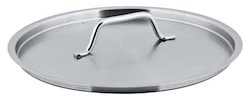 METRO Professional Tapa de acero inoxidable, Ø 24 cm, con abertura de salida de vapor, plata