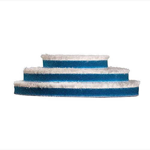 Rupes Mikrofaser-Pad D-A COARSE, FINE, ULTRA-FINE in verschiedenen Größen zum Polieren Ihres Autos (80 mm, Coarse blau)