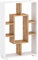 Homestyle4u 2235, Raumteiler Regal Weiß Standregal Bücherregal 7 Fächer Wandregal Regal Holz Holzregal Modern