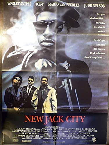 New Jack City - Wesley Snipes - Michael Michele - Filmposter A1 84x60cm gefaltet