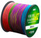 L SERVER Trecciato Pesca 1000m 12 Trecce Anti-morso Filo da Pesca 100% PE Esca Lenza Mare Pesca Lenza 12.6-81kg, Colorato, 10.0 (0.60mm/81.0kg)