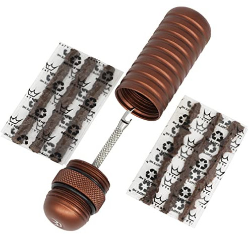 Peaty's Tubeless Bike Tyre Puncture Repair Plugger Kit - For MTB, Road & XC Bicycle Tyres - Unique Single-Sided Fork, For Rapid Puncture Repair To Fix Punctures Fast - 3x 3mm & 1.5mm Plugs - Red