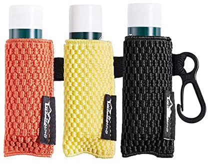 WKIEASON Lippenbalsam Halter Schlüsselanhänger Single 3er Clip auf Chapstick Hülse Halter Pouch engmaschige elastische Lippenstift Hülse geeignet für Burt's Bees Lippenstift