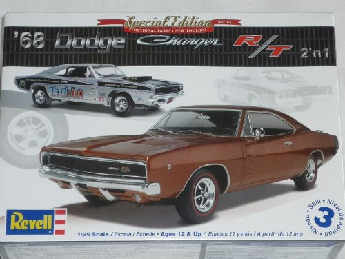 Dodge Charger R/t 1968 2 in 1 85-4202 Bausatz Kit 1/24 1/24 Revell Usa Modellauto Modell Auto mit individuellem Wunschkennzeichen