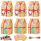 TLOXO 36 Stück Weihnachten Party Geschenkboxen, Weihnachten Kraftpapier Süßigkeitskästen, WGeschenkbox klein für Weihnachten Party, Kreativ Papier-Treat-Boxen für Weihnachten Partydekorationen