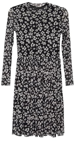 s.Oliver Gemustertes Kleid aus unterlegtem Mesh