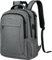 Voova Travel Laptop Backpack for Women & Men, Lightweight Business Rucksack Work Bag with USB Charging Port, Anti Theft Backpack Waterproof Slim School Rucksack Fits 15.6 Inch Laptop, Grey