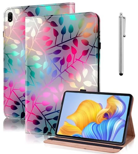 TUOLISG Honor Pad 8 12 pollici 2022 custodia protettiva in pelle PU custodia a portafoglio portafoglio portapenne tablet custodia per Honor Pad 8 12 pollici foglia d'acero