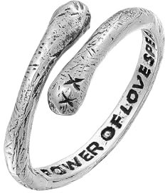 HG HAZE & GLORY Ring Herren aus 925 Sterling Silber, Schmuck Männer, Silberring oxidiert, Cool, Round and Round