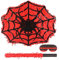 BIRCHIO Spinnen Pinata Set mit Augenbinde und Fledermaus (41 x 33 x 10 cm), perfekt für Mädchen, Kinder, Geburtstag, Dekorationen