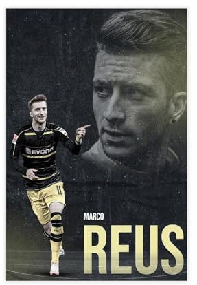 Fußball-Star-Poster, Marco Reus, Poster, 42 Stück, Leinwand-Poster, Schlafzimmer-Dekor, Sportlandschaft, Büro, Raumdekoration, Geschenk, ungerahmt: 20 x 30 cm