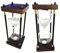 Minuteur Sablier pour 30 Minutes Sandglass Timer 30 Minutes Décoration Basse de Thé Étagère à Livres Jeu Scolaire Ornement Cadre en Bois Sand Timer l'horloge Blanc