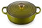 Le Creuset Sauteuse ronde signature en fonte émaillée, 3,5 l, olive